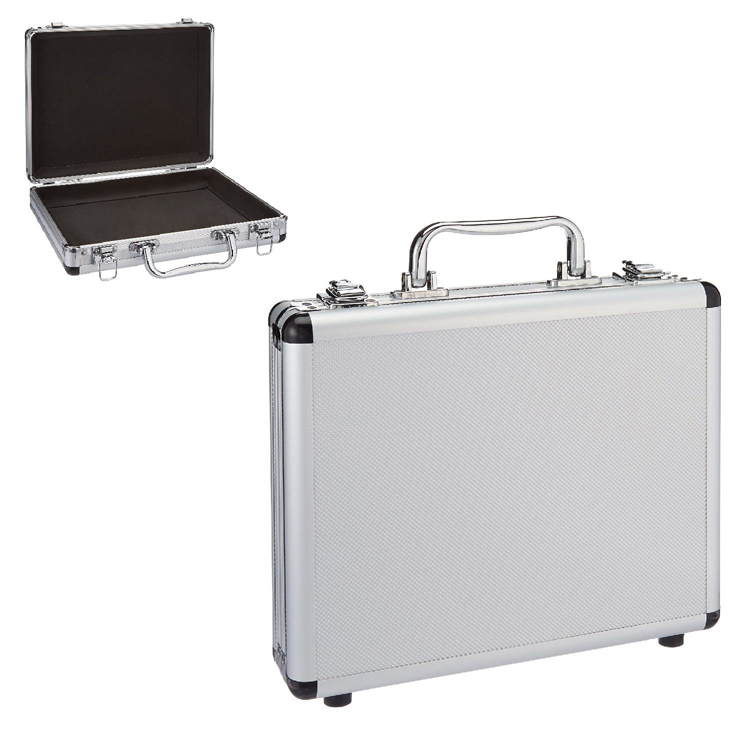 Mens Hard Briefcase Aluminum Laptop Flight Case easy to carry case