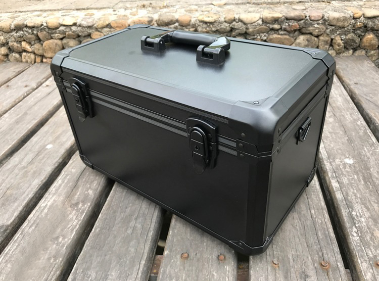 Aluminum case with dividers high quality lockable storage tool case