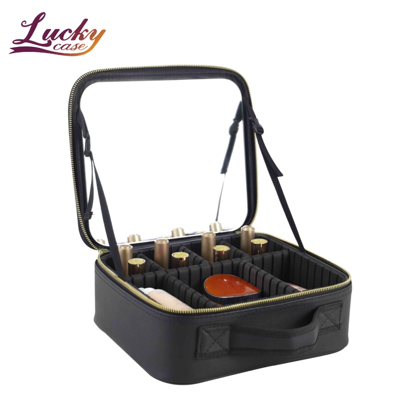 makeup bag with touch LED mirror makeup bag with touch LED mirror